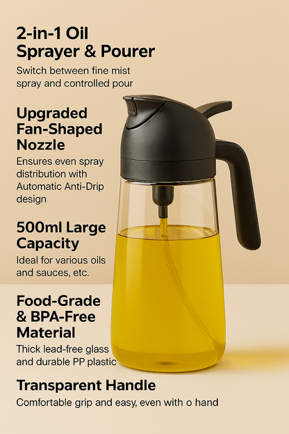 Olive Oil Sprayer and Oiler/ dispenser